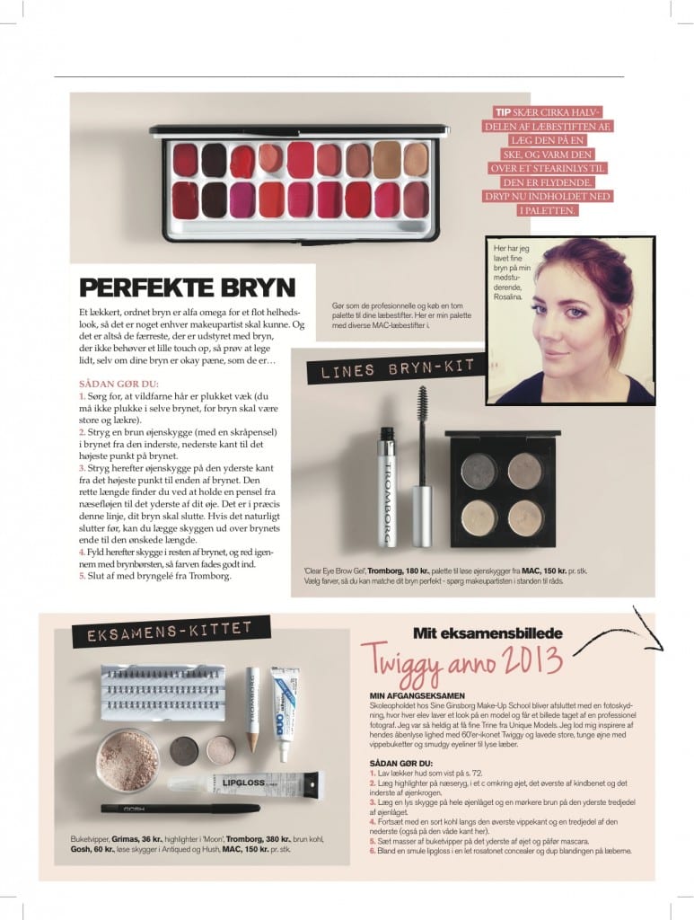 Guide til perfekte bryn, bryn kit , makeupskolen,